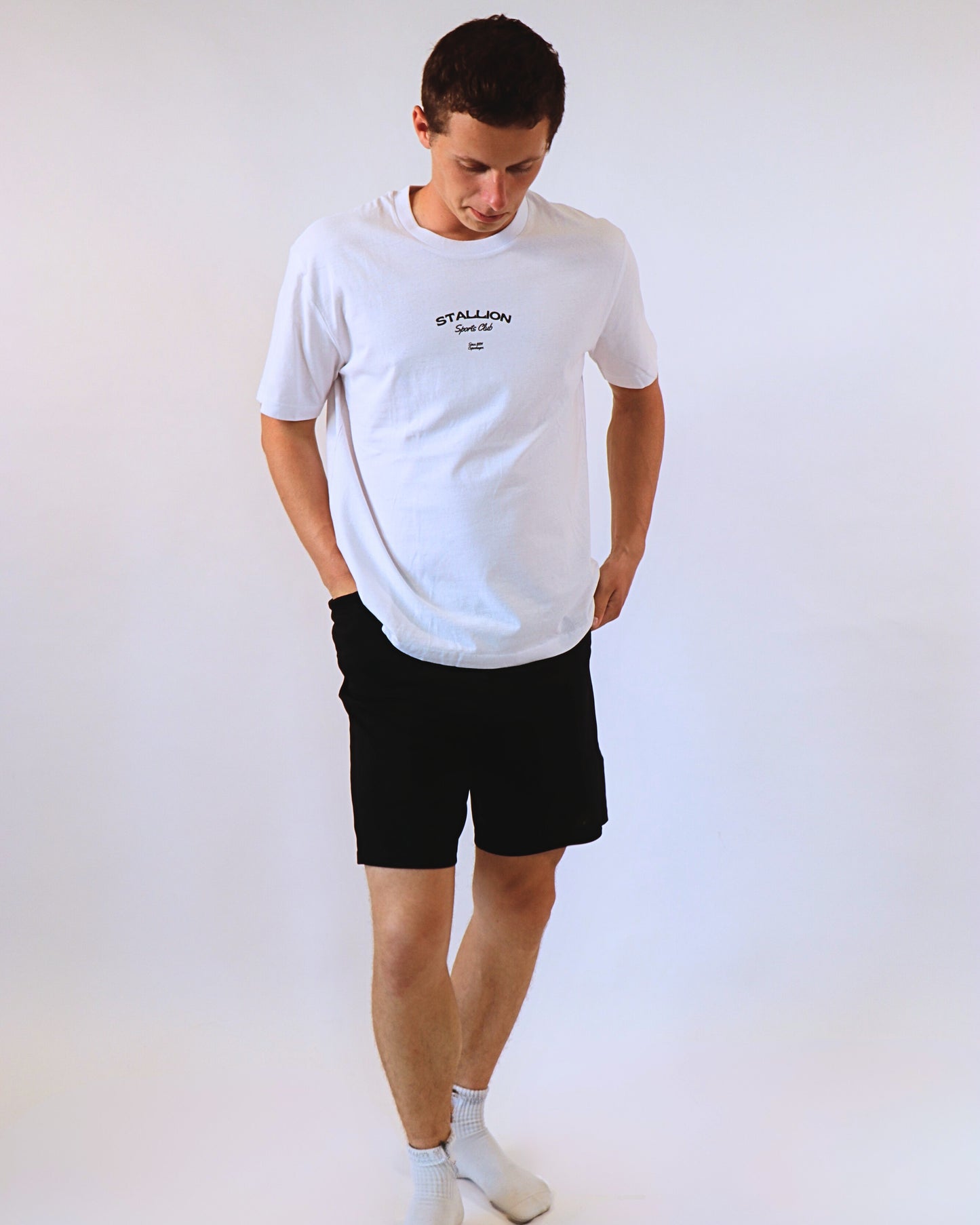 Classic Box Fit Logo Tee - White