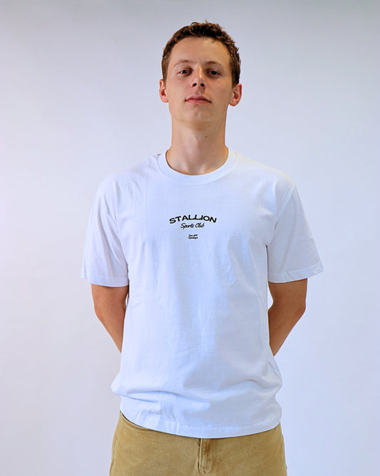 Classic Box Fit Logo Tee - White