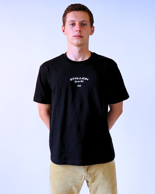 Classic Box Fit Logo Tee - Black